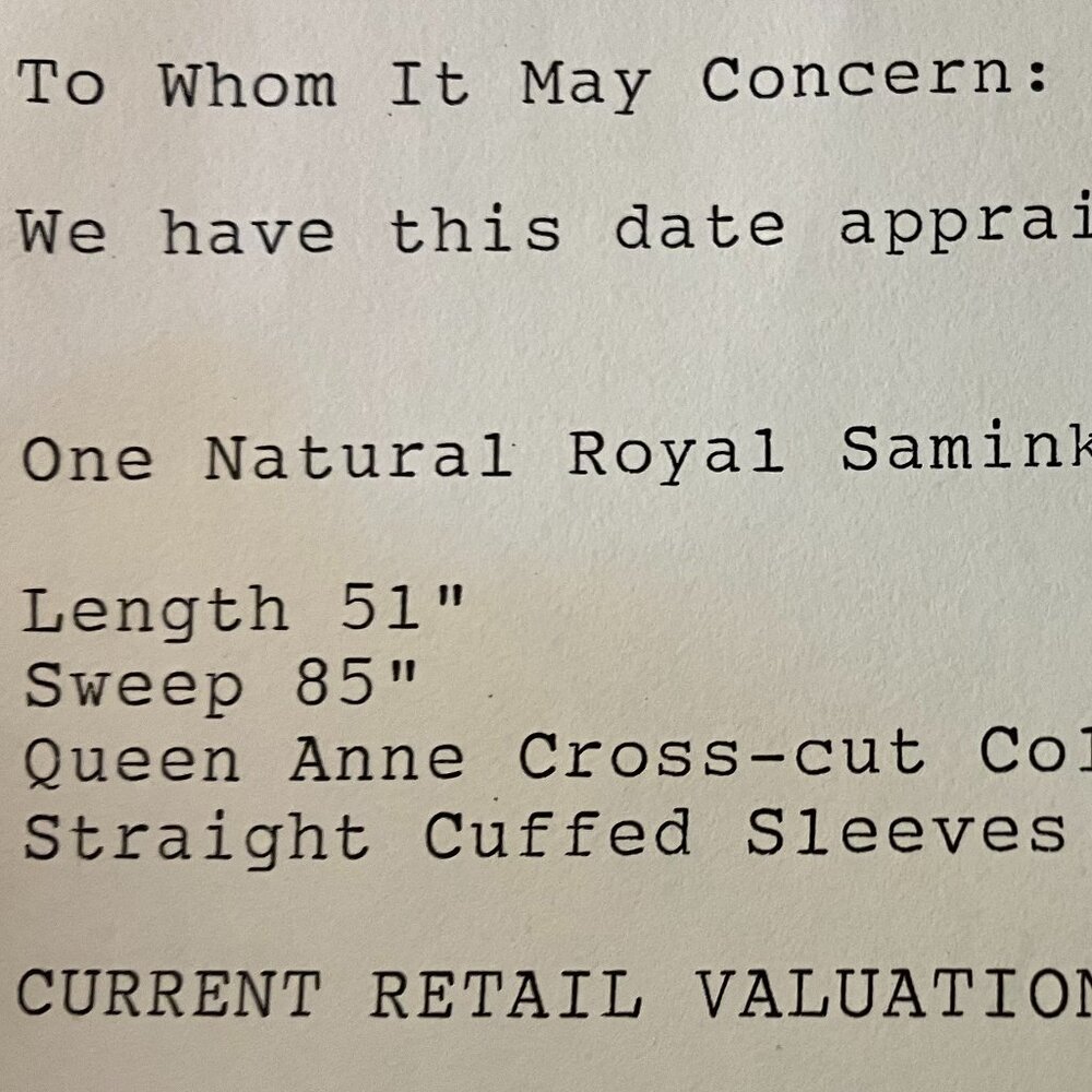 Vintage Royal Samink Real Fur Full-length Brown Coat, Wasserman & Son - Picture 10 of 12